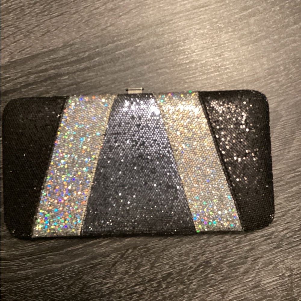 Depeche Mode New York Woman’s Sequined Silver & Black Wallet.